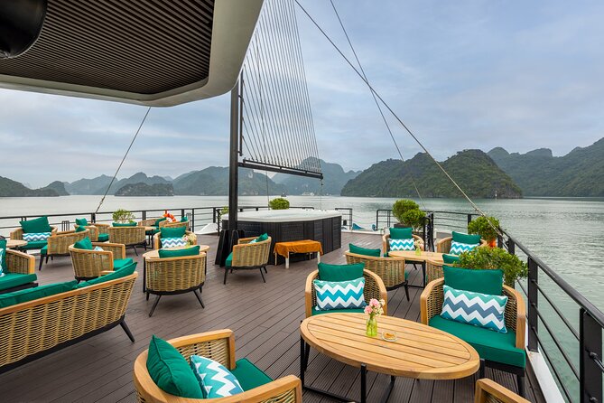 The Catamaran Luxury Day Cruise to Halong Bay from Hanoi(Best Selling) - A six-course lunch while the bay opens around you