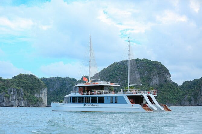 The Catba Catamaran Day Tour Lan Ha Bay Cruise Trips - Kayaking, caves, and water play