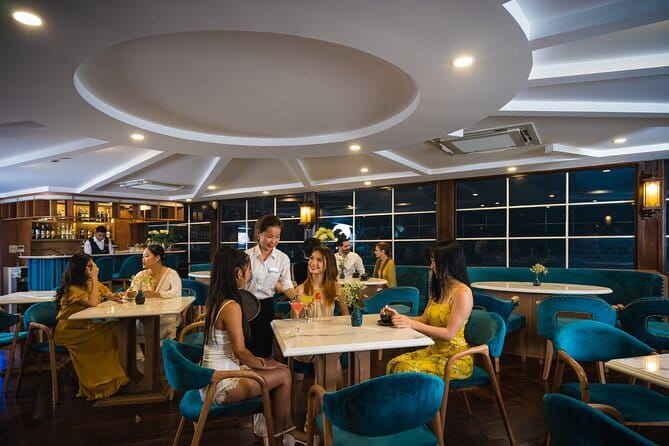 The Catba Catamaran Day Tour Lan Ha Bay Cruise Trips - The sunset party and return to the pier
