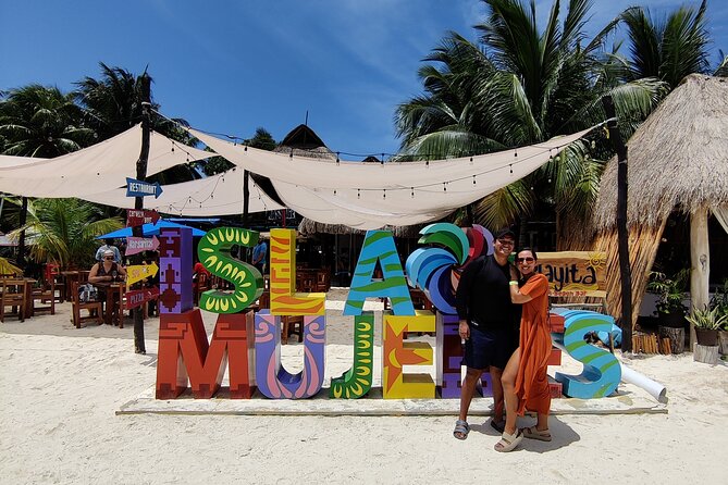 Top Isla Mujeres Catamaran Tour with Snorkel Open Bar and Buffet lunch - The return sail and the sunset payoff