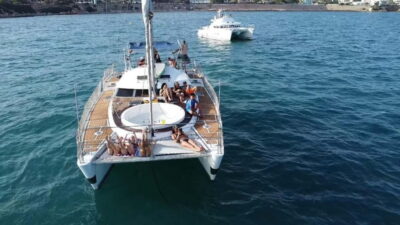 Torrevieja: Catamaran cruise and sunset with swimming
