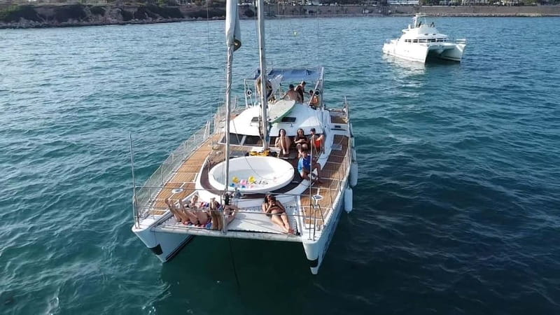 Torrevieja: Catamaran cruise and sunset with swimming - Sunset light and the two-hour timetable