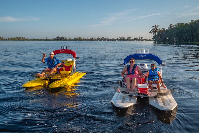 Tour of Lakes Escape by Personal Catamaran - From quiet rivers to open-water speed
