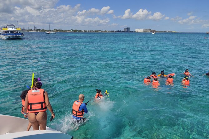 Trip to Isla Mujeres - Catamaran Unlimited Adventure from Playa del Carmen - Puerto Refugio and Punta Sur from the water