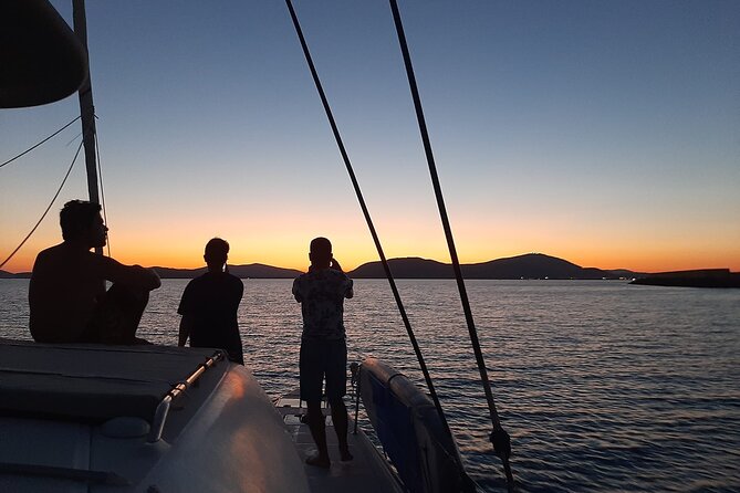 unique aperitif experience at sunset on a catamaran - The 30-minute sail to Maddalenetta