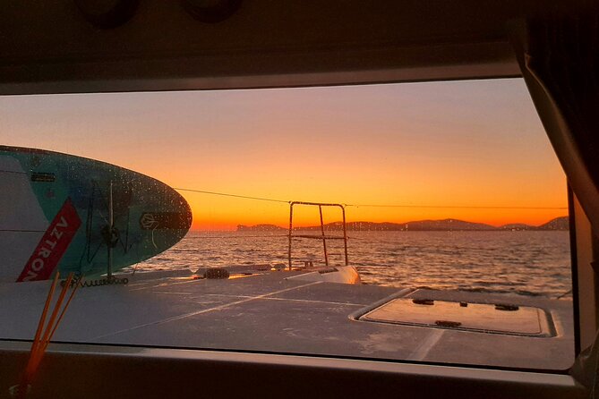 unique aperitif experience at sunset on a catamaran - Swimming, snorkeling, and jumping from the boat
