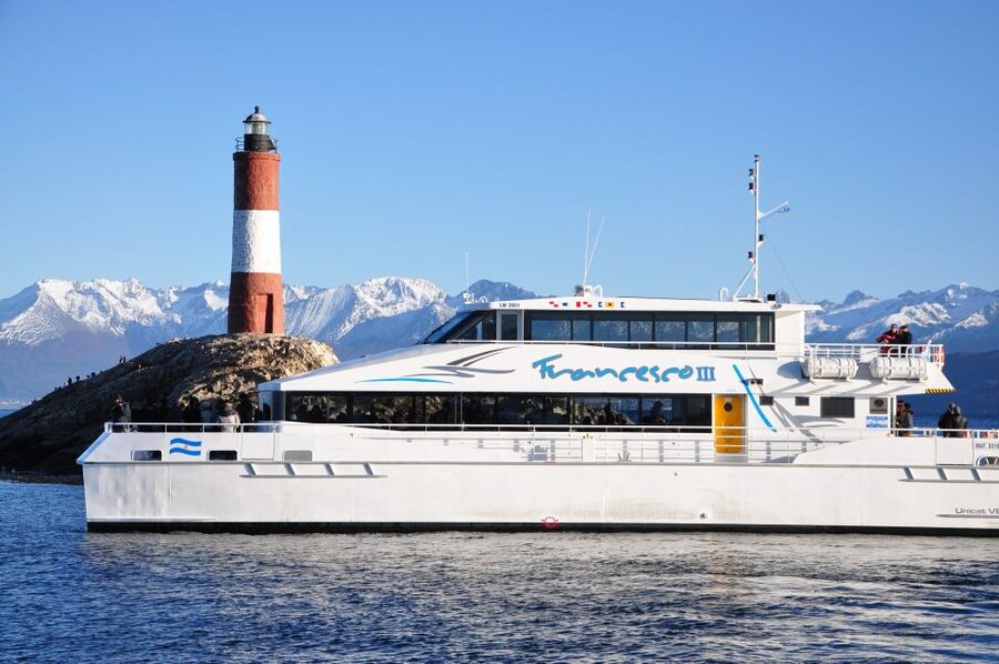 Ushuaia: Beagle Channel & Sea Wolves Island Catamaran Cruise - The return to Ushuaia through mountain scenery