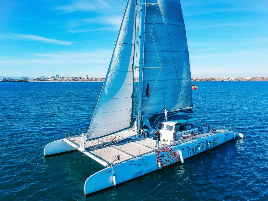 Valencia: Sailing Catamaran Cruise with Sunset Option and DJ - Seating, space, and the forward nets