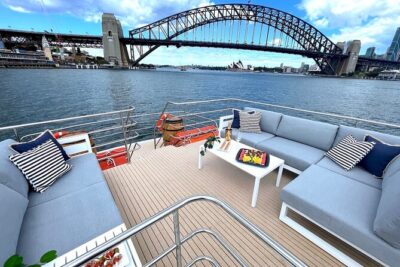 Vivid 90-Minute Sydney Harbour Intimate Catamaran Cruise with Canapes