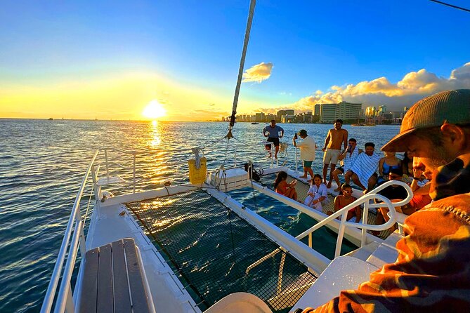 Waikiki Friday Firework Catamaran Tour - Diamond Head after dark